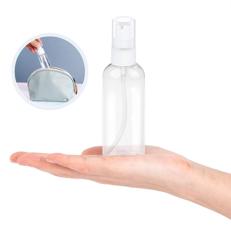 TrendBox 12 Pack Plastic Empty Bottles with Duckbill Pump Cap for Shampoo, Lotions, Liquid Body Soap, Cream (2 oz / 60 ml) - Image 4